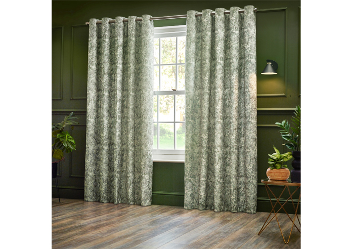 Bengal Eyelet, Sage - Ready Made Curtains - Image 7